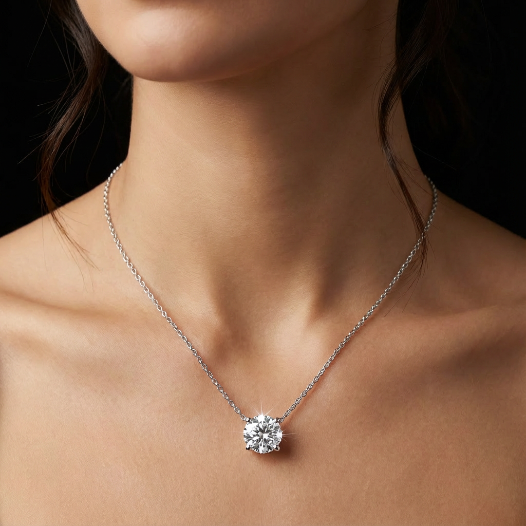 Moissanite Stone Necklace